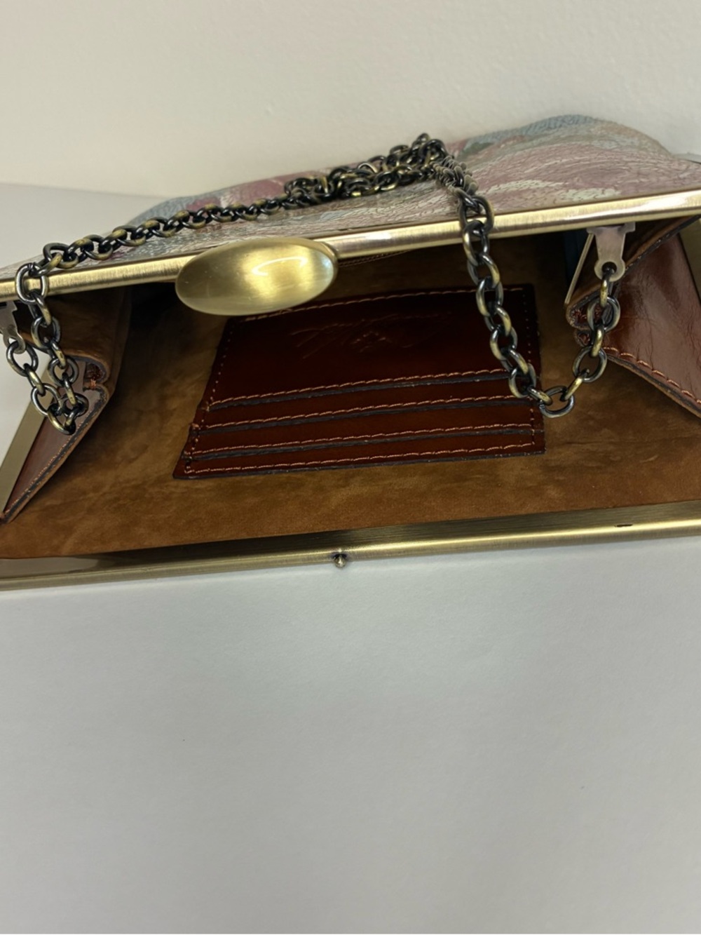 Patricia Nash Crackled Rose Garden Chain-Handle Clutch - Picture 4 of 16